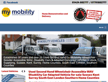 Tablet Screenshot of mymobilityvehicles.com